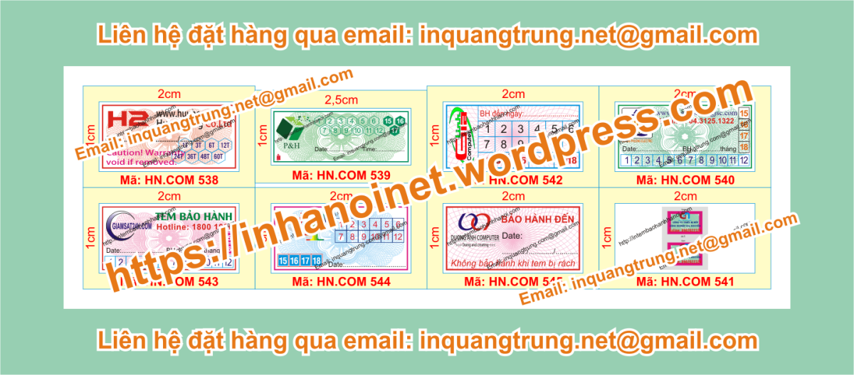 Đơn vị bán tem bảo hành tại Thành phố Đà Lạt